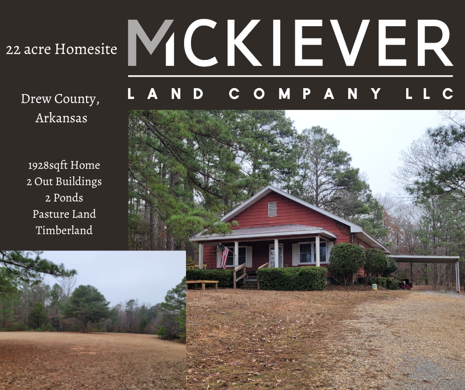 Drew County 22 Acre Homesite McKiever Land Company